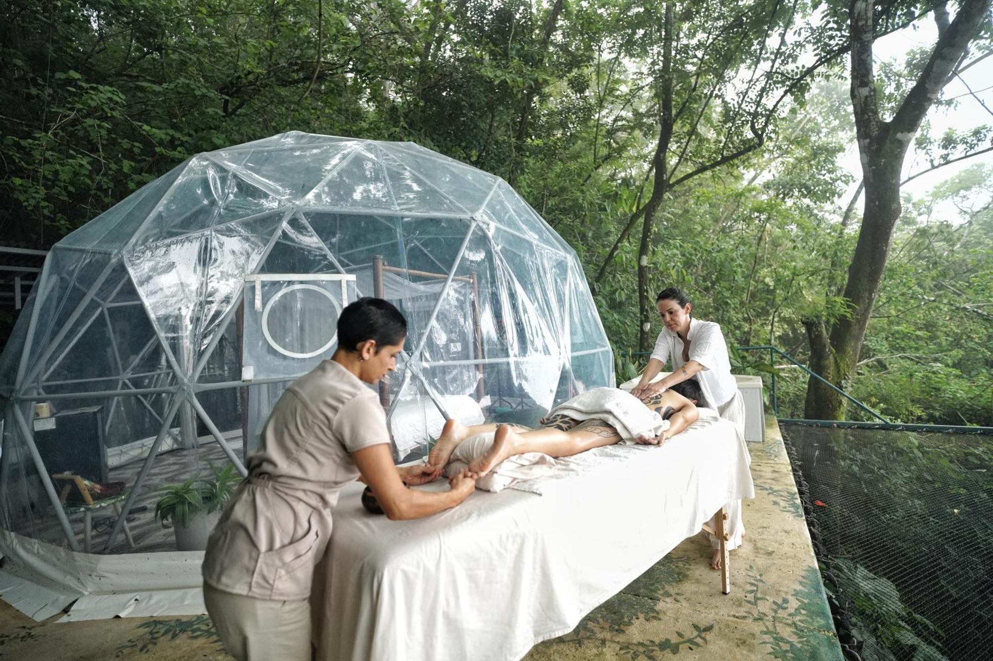 Miramar Domos Mirador Romantic Private Honeymoon Glamping מראה חיצוני תמונה